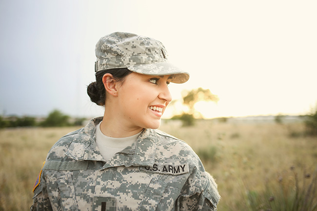 Military Member Smiling